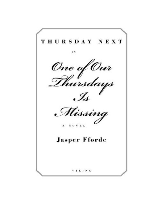 One of Our Thursdays Is Missing