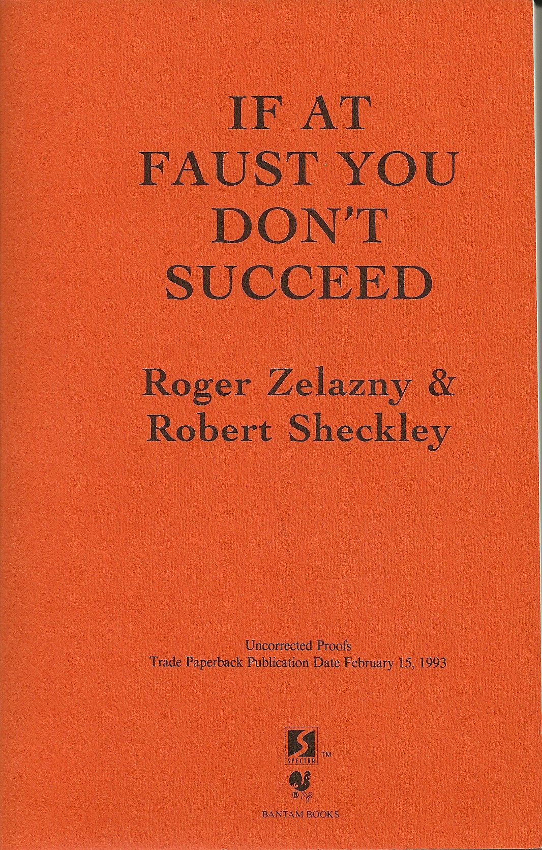 If at Faust You Don't Succeed